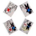 Bonito Cartoon estilo Geladeira Ímãs (4-Pack)