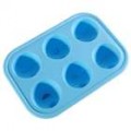 Molde de gelo de Silicone moldado Mr face-off (azul)