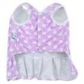 Purple plissada saia Pet roupas