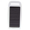 Pack de bateria portátil de Energia Solar 1000mAh para telefones celulares e USB Gadgets - branco