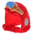 Bonito Pet Dog moto bicicleta pano capacete Hat (comprimento de 20 cm / largura 15 cm)