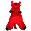 Cute Dog Apparel Tiger Style 4-Leg buraco com chapéu - XS