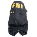 Cool FBI estilo casaco quente Dog Apparel Pet roupas Leg 4 furos - cor aleatória (tamanho XS)