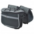 Bicicleta dupla Saddle Bag com capa de chuva