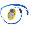 Wolf em forma Ultrasonic Mosquito Repeller com pescoço Loop & Hand Strap - amarelo + cinza (1 * CR2032)