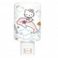 7W porcelana lâmpada amarela/noite luz - Hello Kitty com Dolphin padrão (110 ~ 220V/UE Plug)