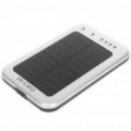 2600mAh Portable Solar Power Pack de bateria com 3-LED branco luz & adaptadores