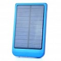 Solar/AC alimentado 2600mAh recarregável portátil Power Pack com carregamento adaptadores - azul