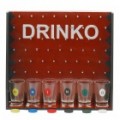 Drinko tiro bebendo vinho tabela jogo definir - preta + vermelha + transparente