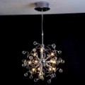 Lustre de cristal contemporâneo com 15 luzes (K9 de cristal)