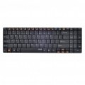Rapoo E9070 99-chave Ultra-Slim 2.4 GHz Wireless teclado c / Base metálica - preta (2 x AAA)