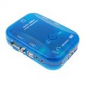 2 Porta automática USB 2.0 KVM Switch (azul transparente)