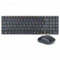 Rapoo E9060 2.4 GHz Wireless 101 teclas teclado 1000DPI Mouse c / receptor Combo (2 x AA/2 x AA)