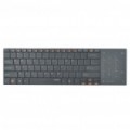 Rapoo E9080 Wireless Ultra Slim 82-chave teclado com Touchpad/receptor - preto (2xAAA)