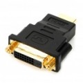 DVI banhado a ouro 24++ 1 fêmea para HDMI adaptador-macho