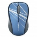 Rapoo 3100P 5,8 GHz Wireless 1000DPI mouse óptico com receptor USB - azul + preto (2 x AA)