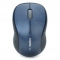 Rapoo 3000P 5,8 GHz Wireless 1000DPI mouse óptico com receptor USB - preto + azul (2 x AA)
