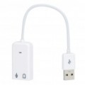 USB 2.0 Virtual 7.1 canais som cabo de adaptador de cartão (11.8 cm-cabo)