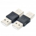 Acopladores de adaptadores USB macho/macho (par)