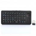 2.4 GHz Wireless 49-chave teclado com função de mouse - preto