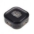 HUB USB 2.0 4-Portas com Crystal Cover (preto)