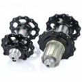 AEST titânio Alloy Mountain Bike Hubs conjunto - preto (F28T / R28T)