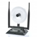 360000N + 38dBi Dual antena 2.4 GHz 150Mbps 802.11 b/g Wireless Network Dongle - branco + cinza