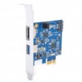 USB3.0 + placa de PCI-E SATA 6 G - azul (5Gbps)