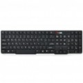 MCSAITE KB-2011B ultrafino USB com fio 108-chave teclado - preto (120 cm-cabo)