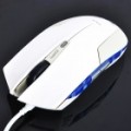 Genuíno E-Blue USB 2.0 600/1200/1600/2400DPI Mouse óptico - branco