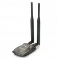 500mW alta potência 802.11 b/g 2.4 GHZ 150 Mbps USB Wireless Network Dongle (27dBi)