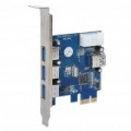 Super velocidade 4-Port USB 3.0 PCI-E Placa PCI Express para computador de mesa (5Gbps)