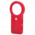 USB 1.1 Hub de 4 portas c / dinheiro LED luminoso / 3 X lupa - vermelho