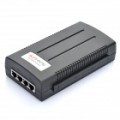 48V 500mA porta dupla 3P Power Over Ethernet POE adaptador - preto