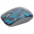 RHORSE Mini 2.4 GHz 1600DPI Wireless Optical Mouse com / substituição conchas - Blue (1 x AAA)