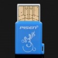 Pisen de alta velocidade USB 2.0 leitor de cartão de TF - azul