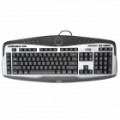 Rapoo V6 luz traseira Gaming teclado - preto (2 USB Hosts / 130 cm)