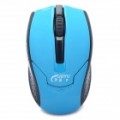 Elegante 2,4 GHz 1000CPI Wireless Mouse óptico - azul + preto (2 x AAA)