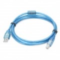 USB 2.0 um macho para cabo de ligação macho B - azul (150 cm)