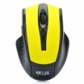 2.4 Mouse óptico Wireless GHz com receptor USB - preto + amarelo (2 x AAA)