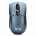 2.4 Mouse de Wireless 1000DPI GHz com receptor USB - cinza + preto (2 x AAA)