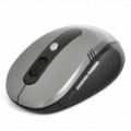 Mais livre 2.4 GHz 1000 / 1600DPI Wireless Optical Mouse - cinzento (2 x AAA)