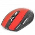 Mais livre 2.4 GHz 1000 / 1600DPI Wireless Optical Mouse - vermelho (2 x AAA)