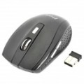 Mais livre 2.4 GHz 1000 / 1600DPI Wireless Optical Mouse - Black (1 x AAA)