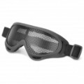 Tactical protecção Mesh Metal Goggles para War Game - preto