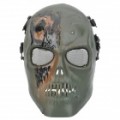 Zumbi estilo protetora jogo guerra militar tático Face Shield Mask - verde