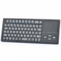 Mini portátil recarregável 68-chave Bluetooth v 2.0 teclado sem fios c / 2.1 