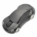 Carro Porsche estilo 2.4 GHz Wireless Mouse com receptor USB - preto (2 x AAA)