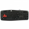 KB-101 teclado com fio 103-chave - preto (comprimento 134 cm-cabo)