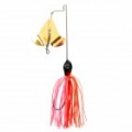 Isca de pesca Spinnerbait - em-linha vermelha + ouro